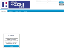 Tablet Screenshot of hazell-auctions.co.uk